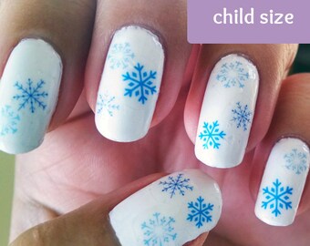 Snowflake Nail Decal Etsy Snowflake Nail Decal Etsy