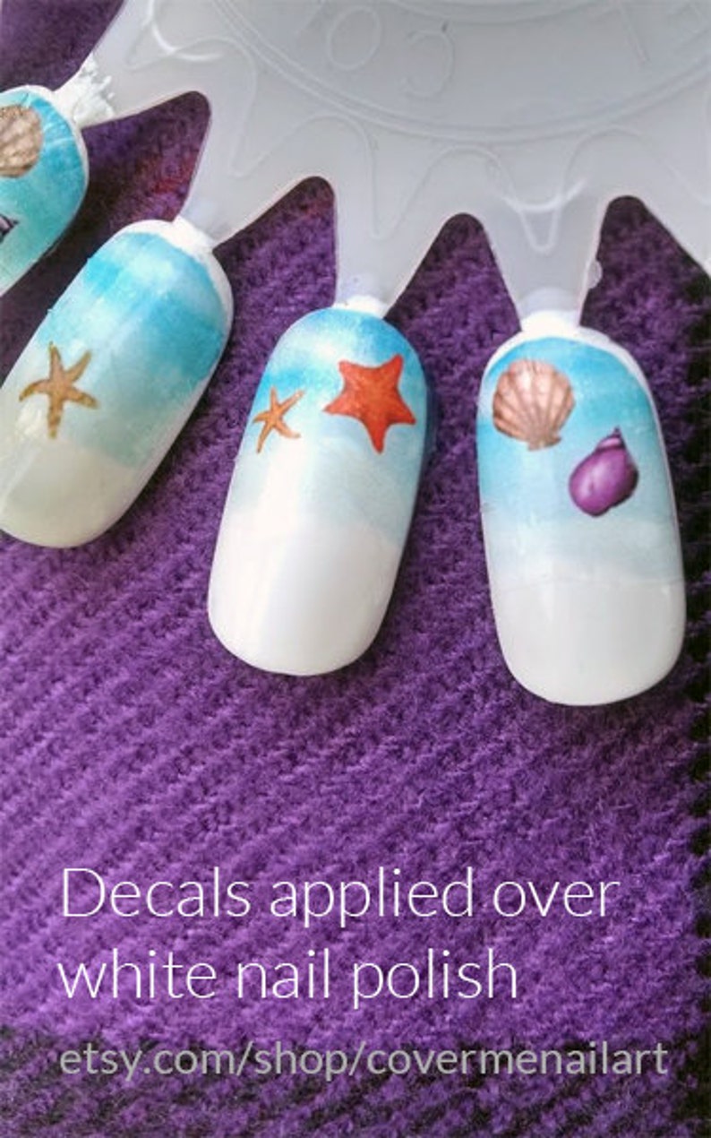 Oceanside Water Slide Nail Decals Etsy