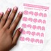 Strawberry Frosting - Water Slide Nail Decals 