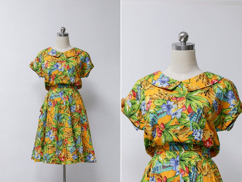 Cute Yellow Vintage Dress