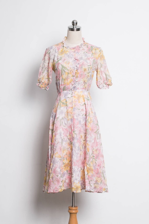 vintage floral dress