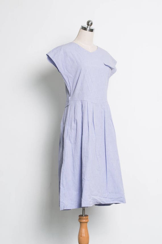 80s Purple Vintage Dress / Summer Dress / Lavende… - image 3