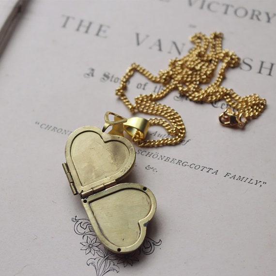 Vintage 1930s Hayward Gold Filled Heart Locket W/ Chain - Etsy