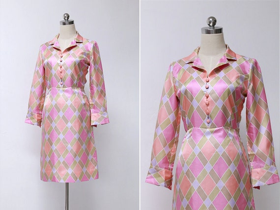 pink diamond dress