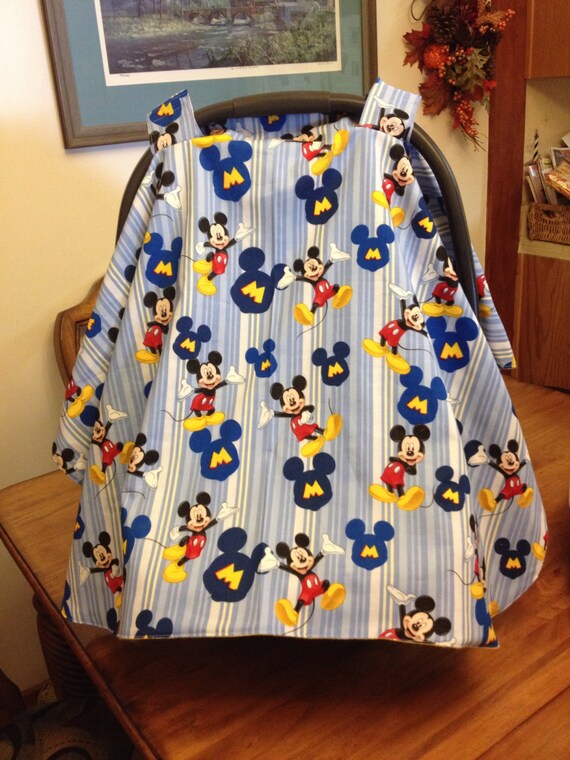 Items similar to Mickey Mouse baby car seat cover on Etsy