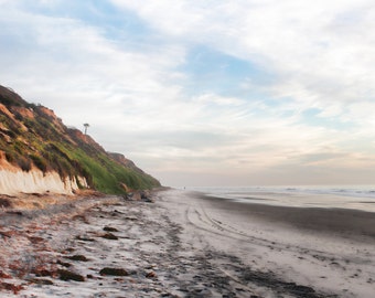 Shoreline, Cliffs, Sunset, South Ponto Beach, Coastline, Carlsbad, California