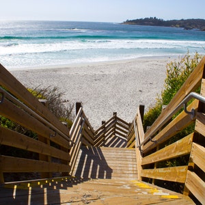 Steps to Paradise, Ocean, Stairs, Carmel-by-the-Sea, Pebble Beach, Central Coast, California