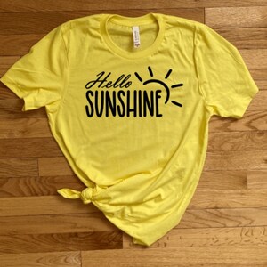 Hello Sunshine T-Shirt, Hello Sunshine Tank Top, Vacay Tee, Vacation T-Shirt, Summer, Vacay Tank Top, Vacation Vibes, Summer Vacation,