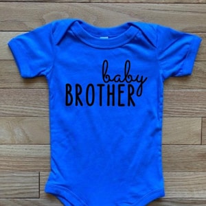 Baby Brother Bodysuit Gender Reveal Party, Pregnancy Announcement, New Baby Bodysuit, Baby Shower Gift, New Sibling, Baby Brother, Infant