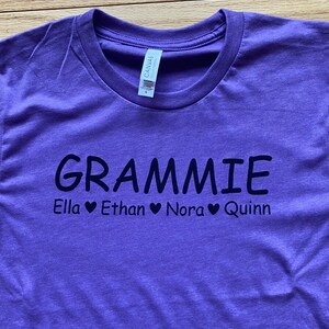 Grandparent Grandchild Personalized Gift, Personalized Grandma Shirt, Personalized Grandpa Shirt, Grammie Grampy Shirt, Grandparents