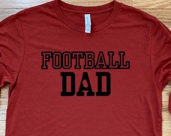 Voetbal papa, heren voetbal Tee, voetbalshirt met lange mouwen, papa voetbal sweatshirt, spel dag shirt, voetbal familie, papa leven, papa shirt