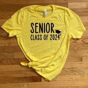 Senior Class of 2024 Shirt, High School 2024, High School Senior Tee, Senior T-Shirt, Class of 2024 Shirt, Graduation Gift, Graduation Shirt