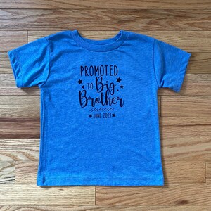 Promoted to Big Brother Shirt, Pregnancy Announcement Shirt, Big Brother Tee, New Baby, Big Brother Gift, Big Bro T-Shirt