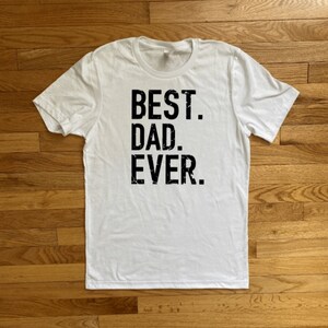 Camiseta &quot;Melhor Pai de Todos os Tempos&quot;, &quot;Vida de Pai&quot;, &quot;Camiseta de Pai&quot;, &quot;Camiseta de Pai&quot;, &quot;Camiseta Desgastada&quot;, &quot;Presente para Novo Pai&quot;, &quot;Presente para Pai&quot;
