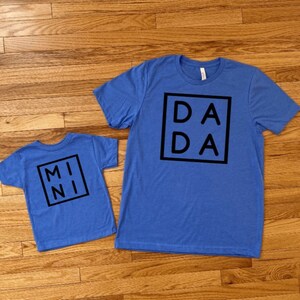 Dada Mini Matching Shirts, Father Daughter, Dada T-Shirt, Mini T-Shirt, Father Daughter Shirt, Matching Family Shirts