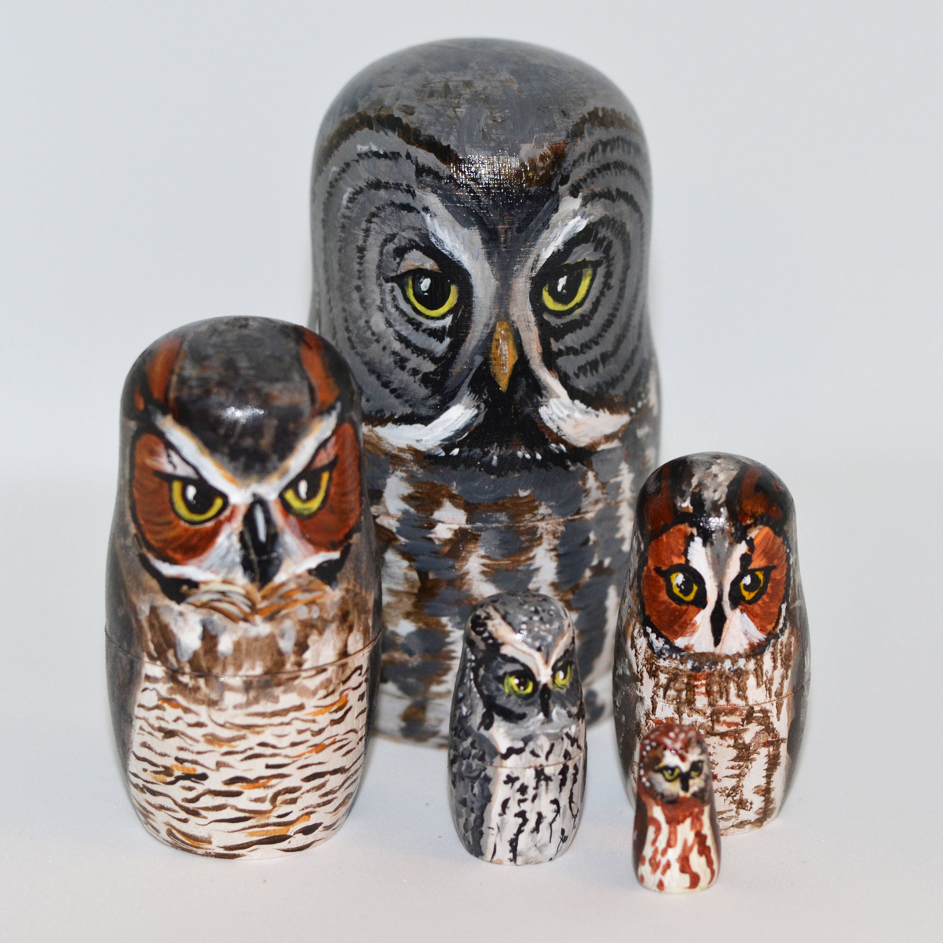 Owl Nesting Dolls version 1 Etsy