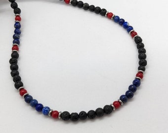 ネックレス・チョーカー BASSCLEF men's bead necklace layered Layered Men's Beads Necklace_CLEF SYNCOPOSE NEC - BASSCLEF