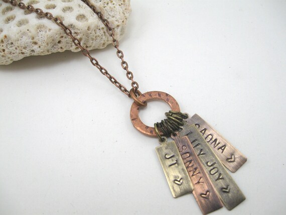 engraved mother necklace