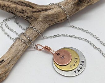 mom necklace with kid names, moms personalized name necklace, grandma grandmother gift, with childrens names, engrave necklace, gift for Mom