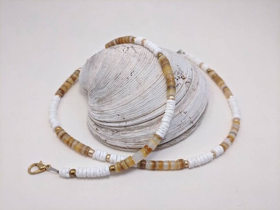 White Puka Shell Necklace for Women 