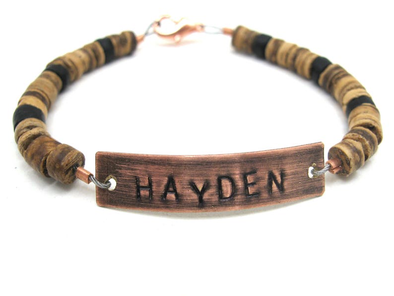 Boys Personalized Bracelet Engraved Name Bracelet Gift for Etsy