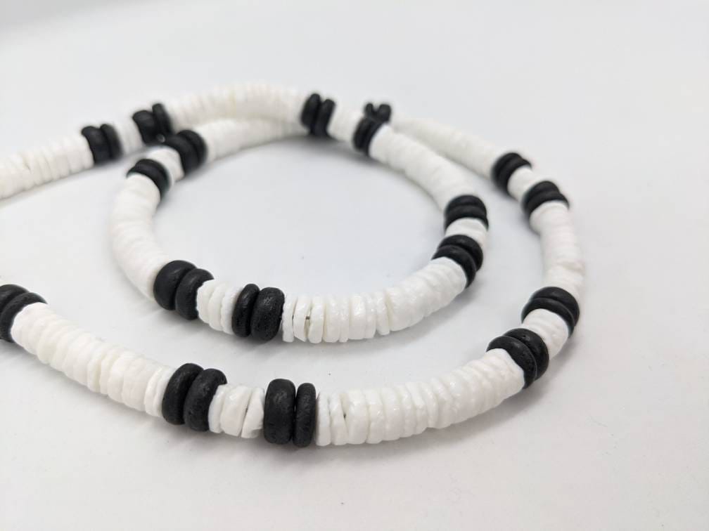 ネックレス・チョーカー Shell Necklace (White) Puka Shell Surf Necklace, White Surfer Style Choker