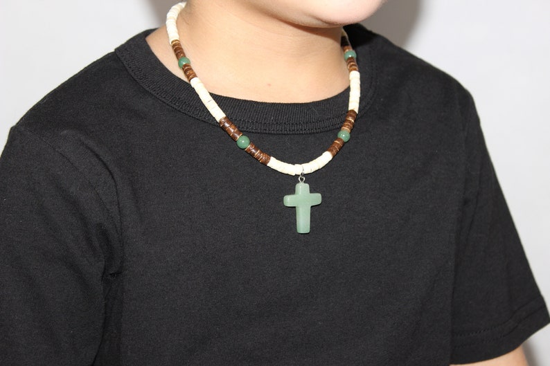Men's Boys Necklace Cross Necklace for Boys Mens Jade - Etsy