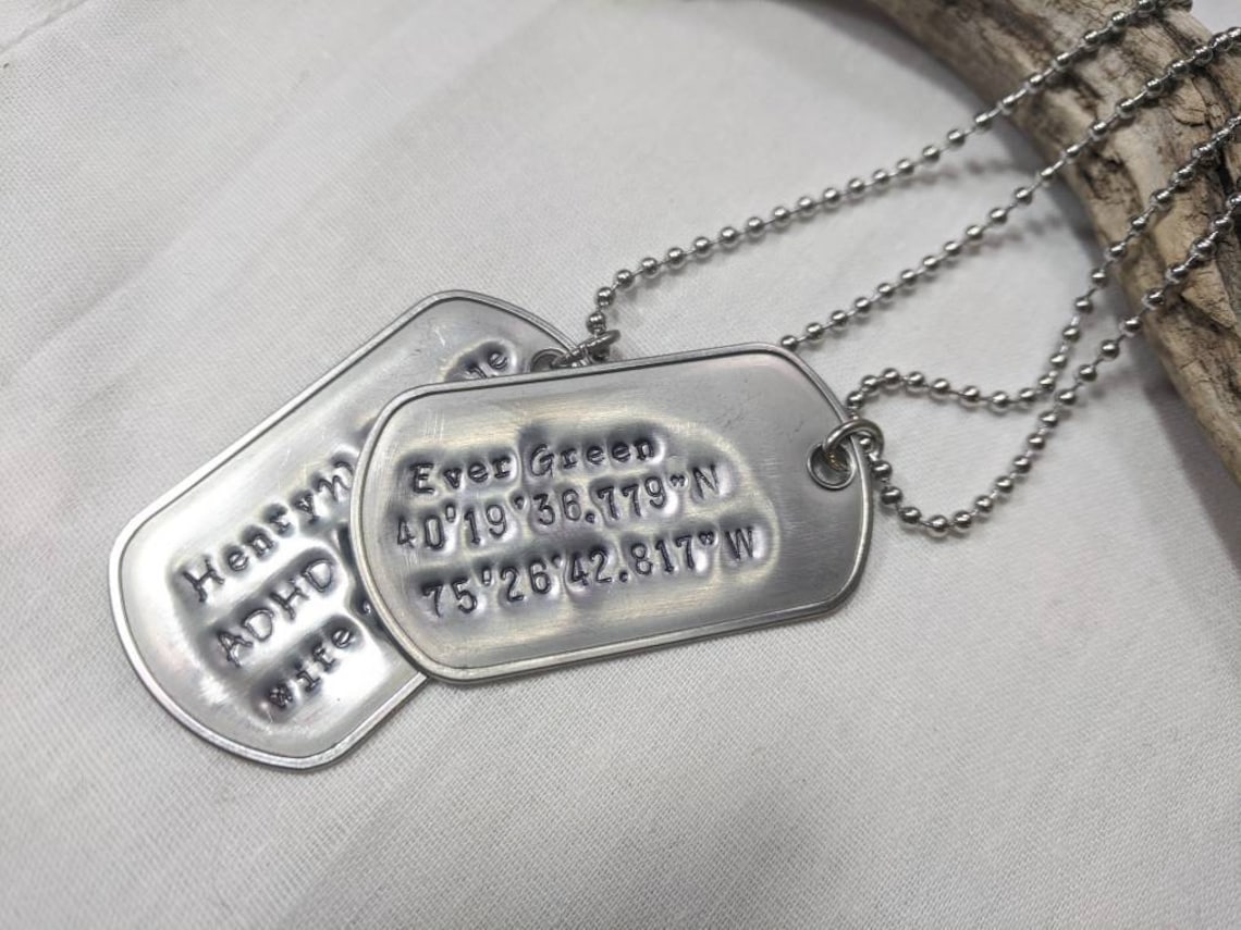 Dog tags army tags authentic world war II military Etsy