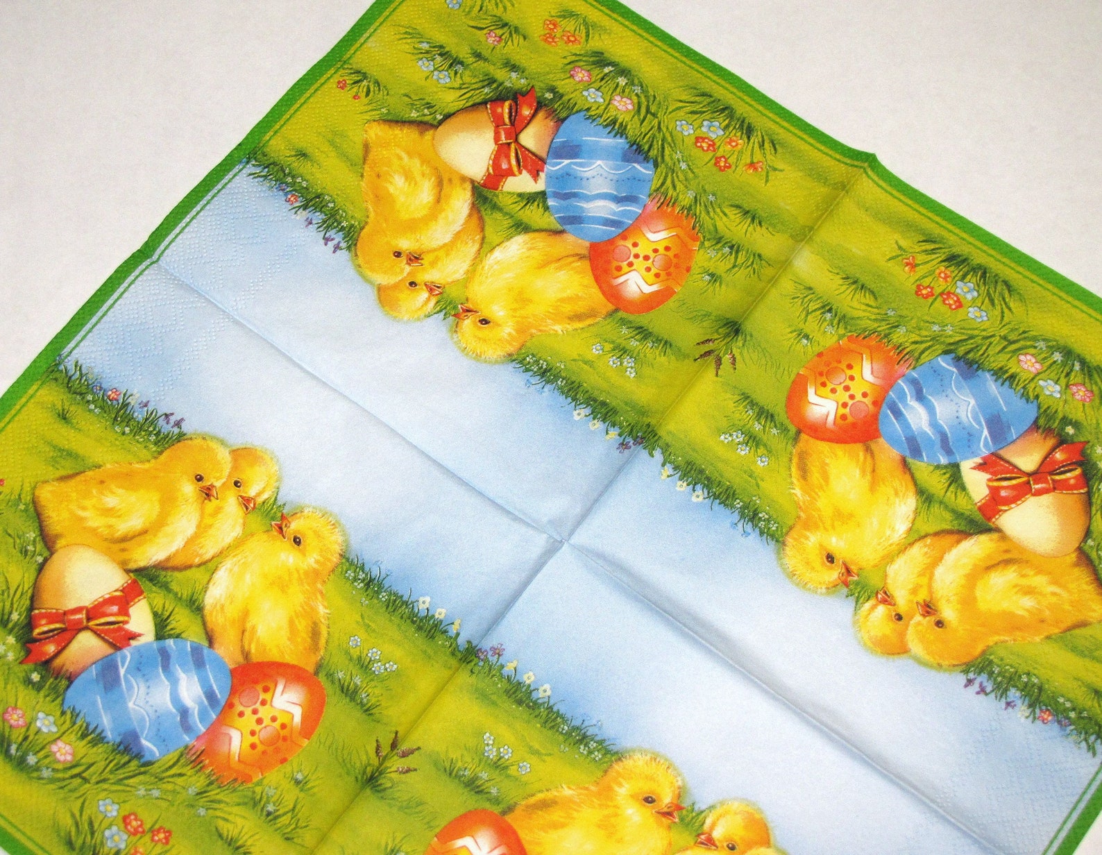 4 Decoupage Napkins Easter Chicken Napkin Craft Paper Napkin Etsy