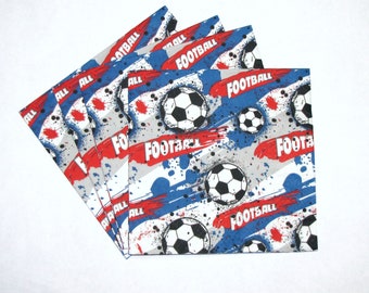 4 Decoupage Napkin Football Sport Life Sport Fun World Cup, Craft Paper Hot Football, Sport Party Napkin 3 ply Paper Napkin 13'' 33cm, BAL02