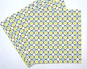 4 Decoupage Napkins, Polka Dots and Checks, Checkered plaid paper napkins, Background Napkins, 3 ply Paper Napkins 13'' 33cm, DOT01