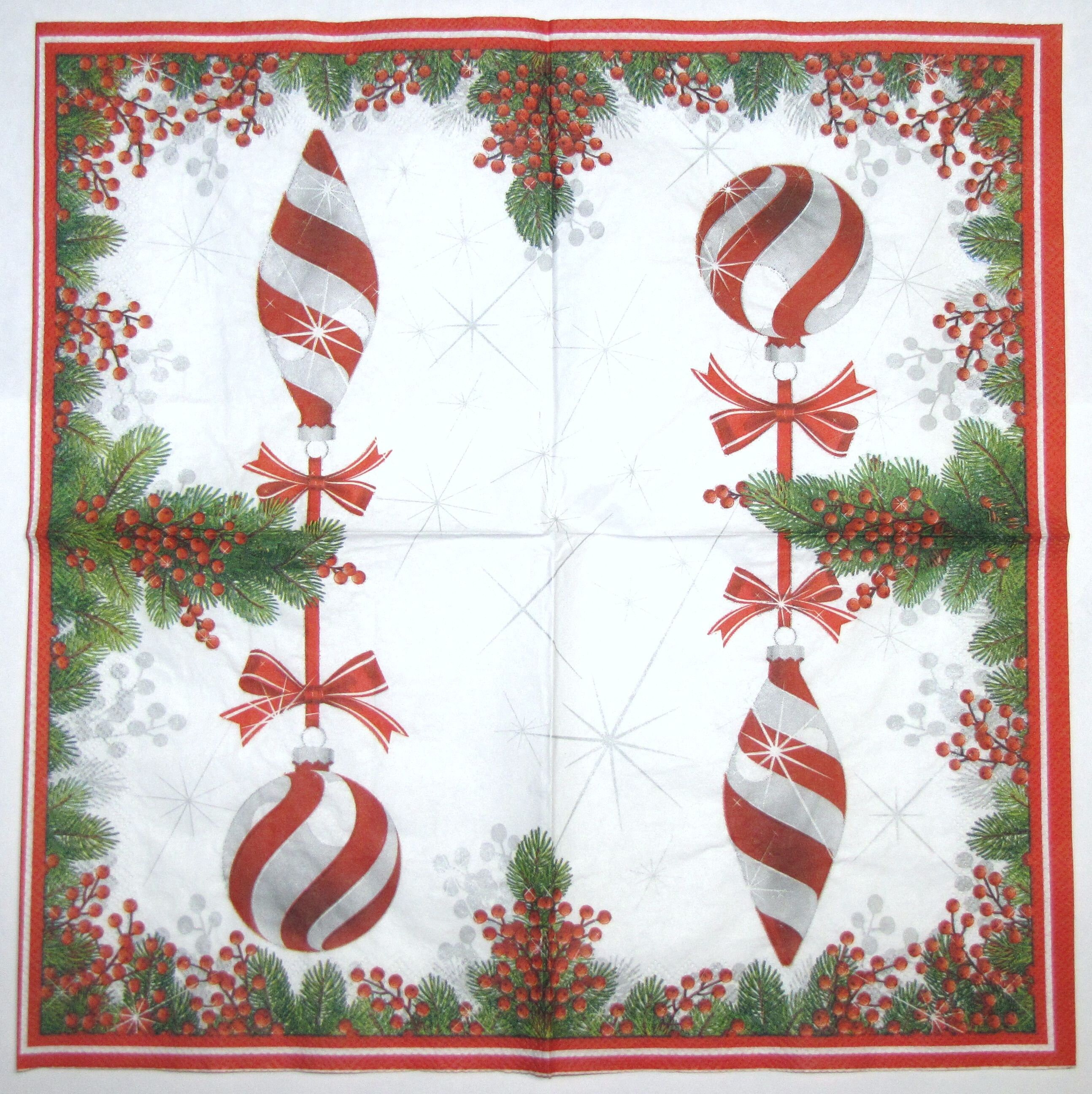 4 Decoupage Napkins Christmas Winter Decor Napkins Christmas Etsy