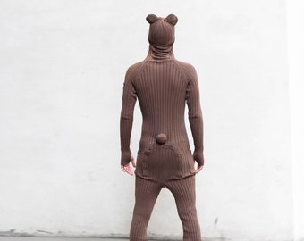 BROWN BEAR Cozy Costume for Men and Women One Piece Jumpsuit - Etsy BROWN BEAR Cozy Costume for Men and Women One Piece Jumpsuit - Etsy