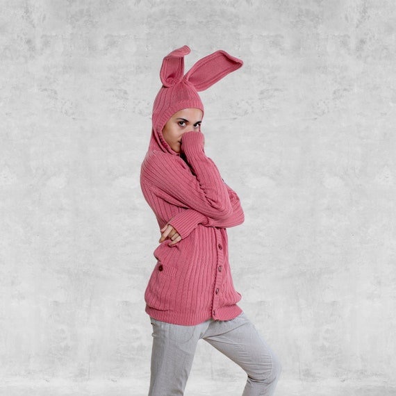 pink bunny sweater