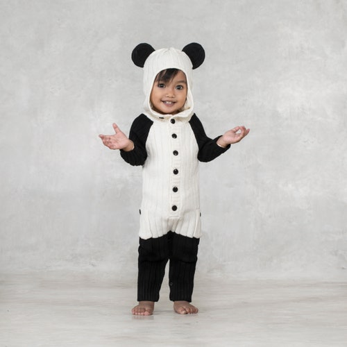 panda romper baby