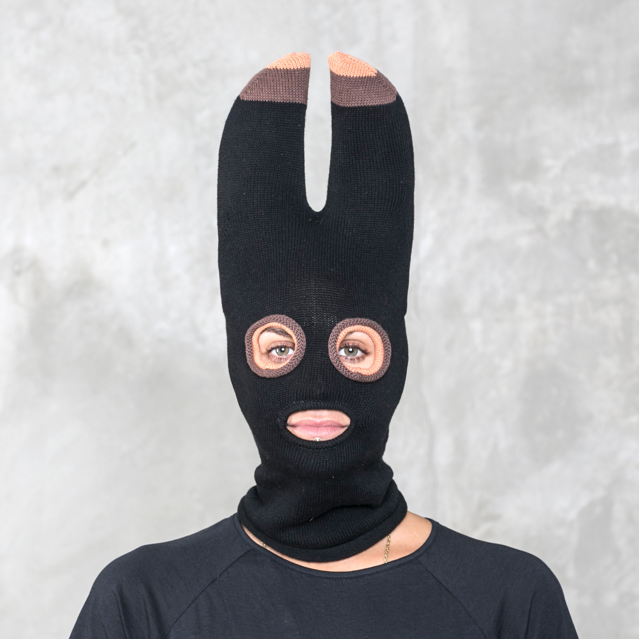 BAT BALACLAVA Bat Mask Unisex Snowboarding Hat Warm Knit ...