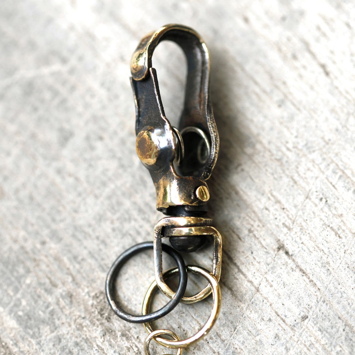 Unihorny Necklace - blamo.store BlamoToys Unihorny Keychain: Oxidized Brass Unicorn & Panda Charm, Handmade Clip main image 1