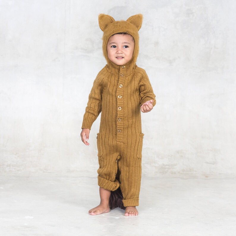 Baby Lion Halloween Costume Cozy Baby Romper Handmade Knit Etsy