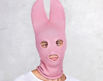 Ausverkauf! PINK Fledermaus BALACLAVA - Unisex Rosa Fledermaus Halloween Kostüm Maske - Einzigartige Rosa Schnee Ski Maske für Männer & Frauen - Niedliches Warmes Winter Ski Geschenk