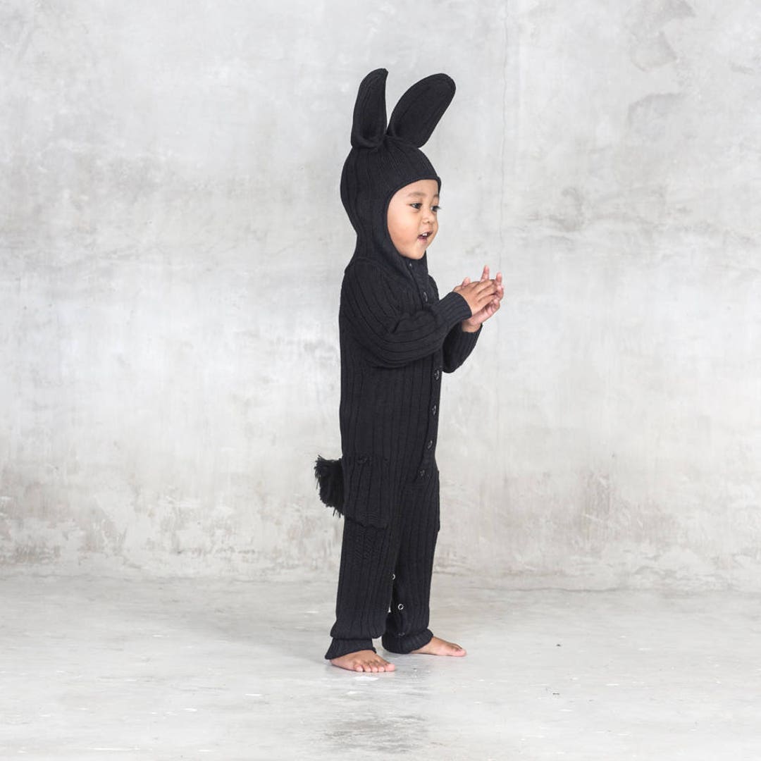 BABY BLACK BUNNY Onesie Suit for Baby & Toddler Handmade - Etsy Hong Kong BABY BLACK BUNNY Onesie Suit for Baby & Toddler Handmade - Etsy Hong Kong