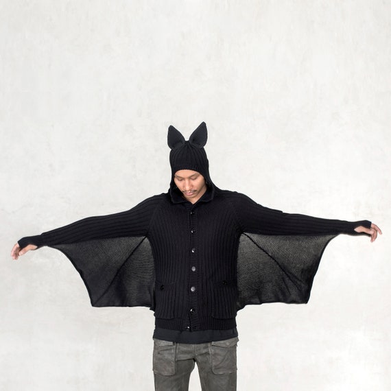 Women's cozy top bat costume