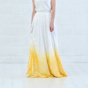 Linnea - lace boho wedding skirt  / marigold or custom ombre skirt /  beach wedding skirt / bohemian bridal skirt / lace wedding skirt