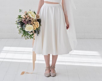 Josephine -  tea length bridal skirt