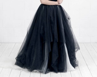 Lilith - two tone bridal skirt