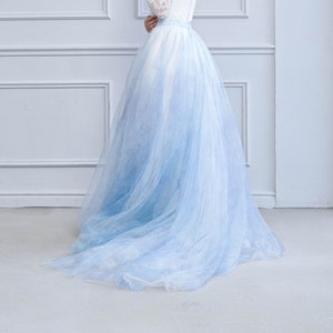 Blue Bridal Skirt Etsy Canada