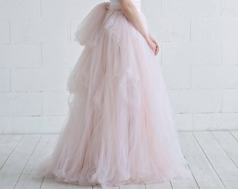 Cleo -  textured tulle wedding skirt