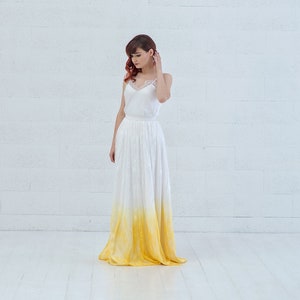 Linnea - robe de mariée boho en dentelle / souci ou robe de mariée ombre personnalisée / robe de mariée de plage / robe de mariée boho / robe de mariée en dentelle