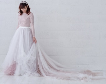 Raina - ombre bridal skirt