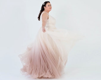 Nora - ombre bridal skirt