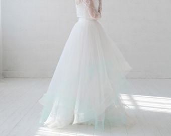 Eleonor - tulle wedding skirt with horsehair braid